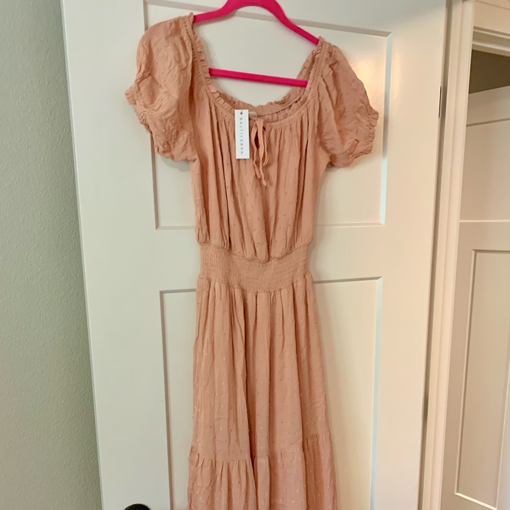 New with tags Baltic Born Peach Smocked Maxi